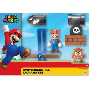 Super Mario switchblack hill diorama set