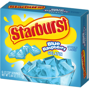 Starburst Blue rasperry gelatin