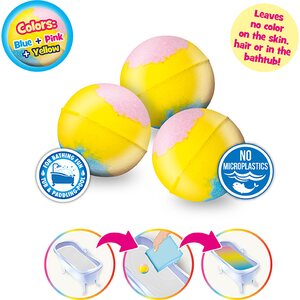 Kylpypommi rainbow pack 3kpl