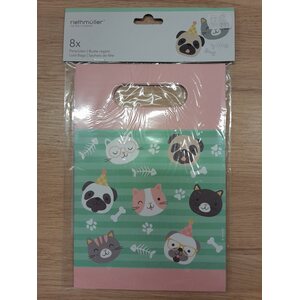 Lahjapussi paperinen lemmikit 8 kpl/pkt