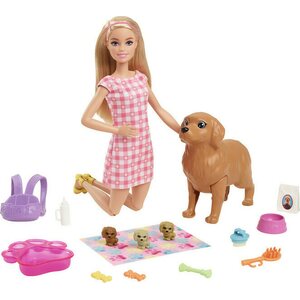 Barbie newborn puppies