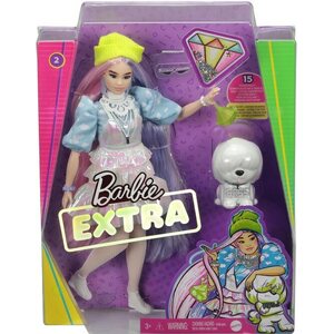 Barbie extra vaaleanpun.-lila hiukset