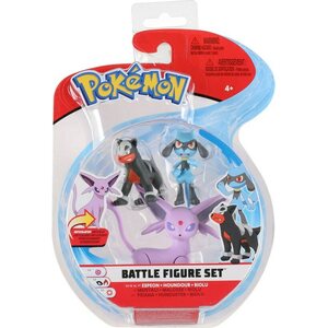 Pokemon battle espeon+houndour+riolu