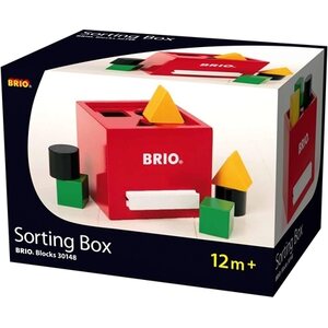 Brio 30148 palikkalaatikko punainen